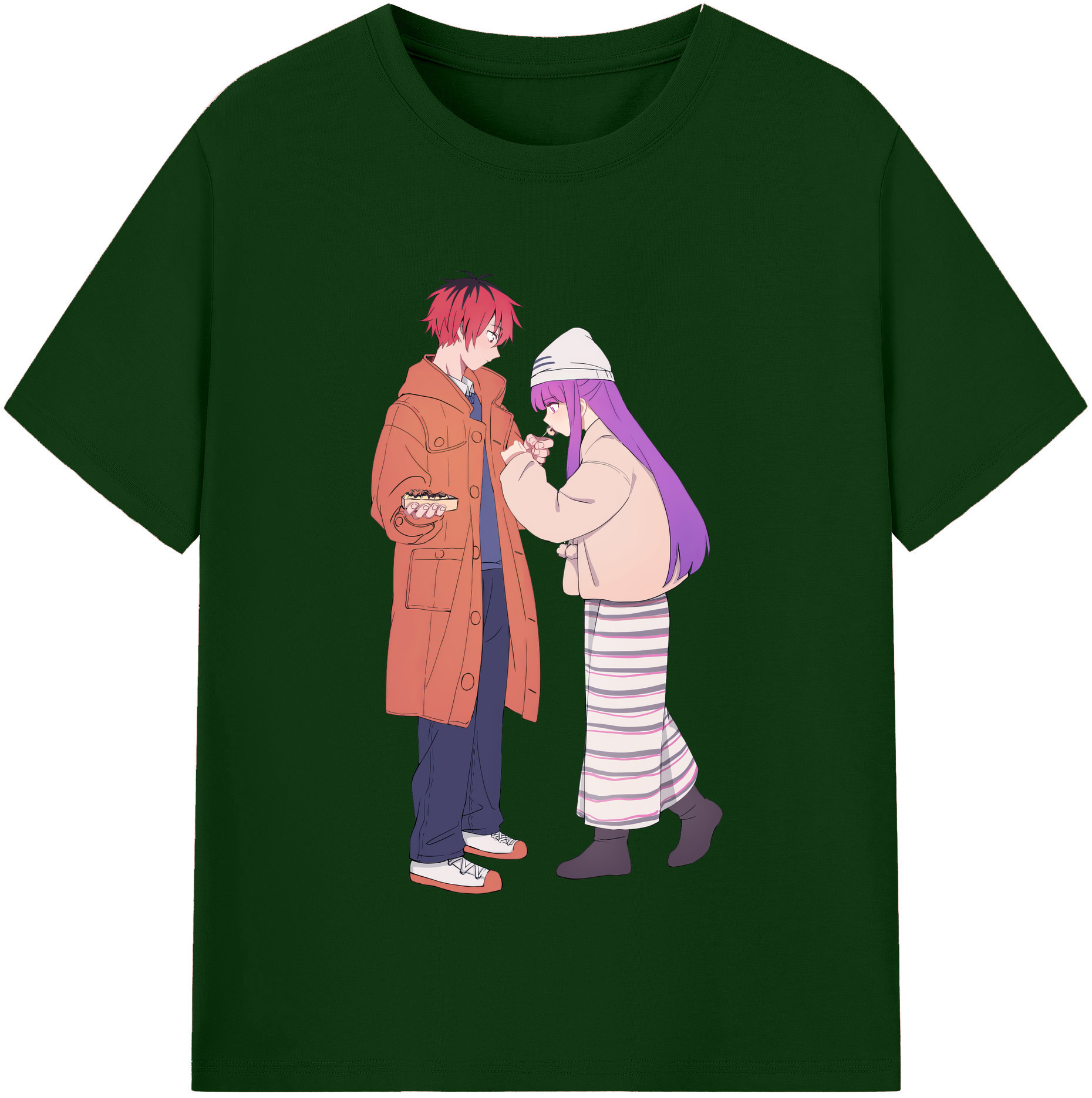 （画像用） 葬送のフリーレン Frieren 綿100％半袖Tシャツ（フロントプリント）
